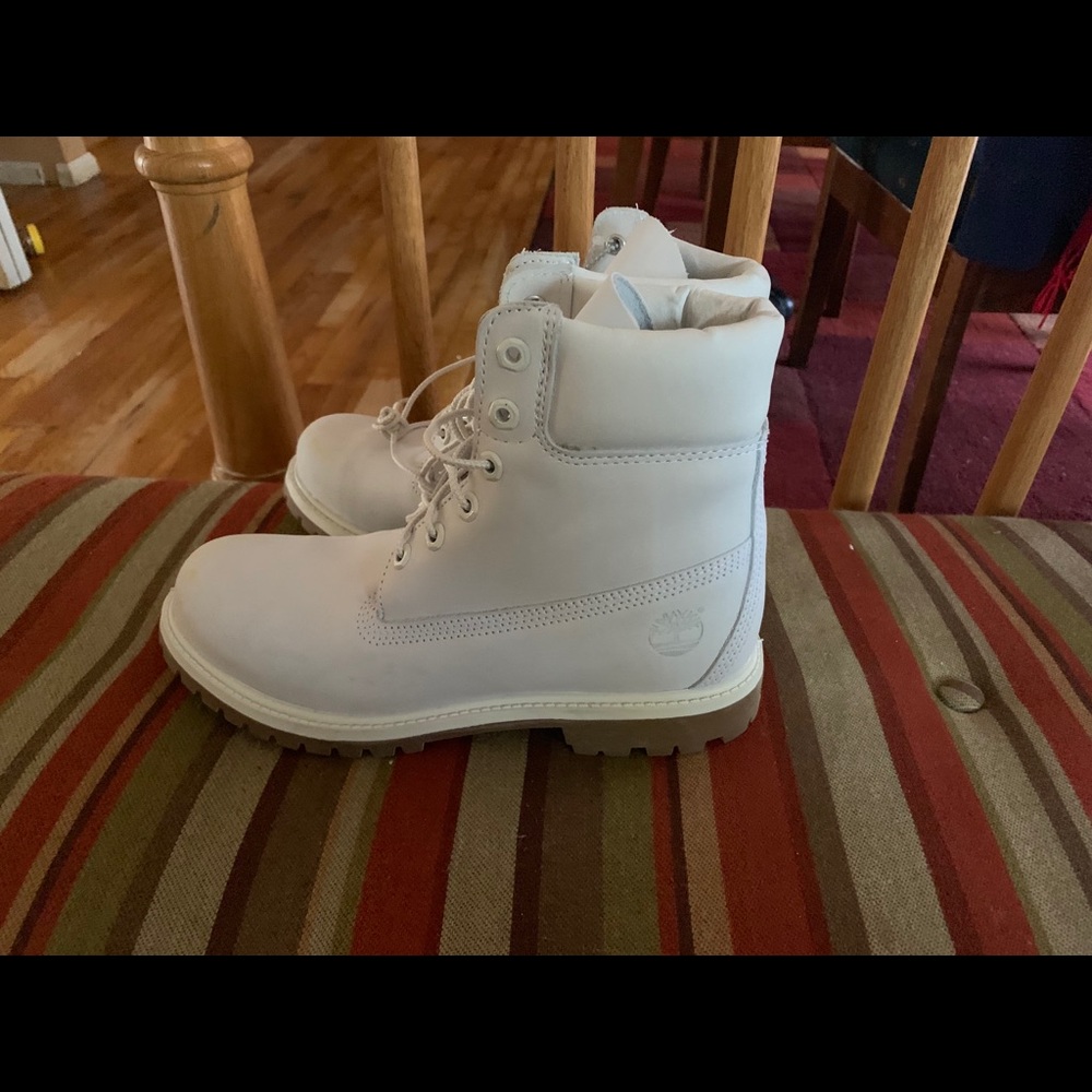 Timberland boots- white/cream